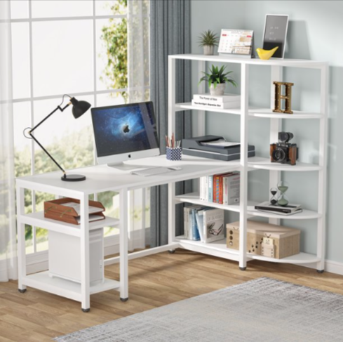 Space Savin Modern Computer Work Station Desk Organizer Table – waseeh.com