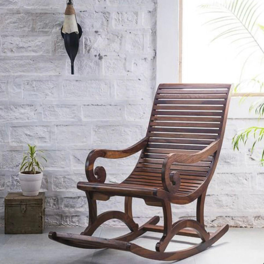 Acklom Rocking Living Lounge Bedroom Chair (shisham)-Special | Not Sale FB | Waseeh Pakistan