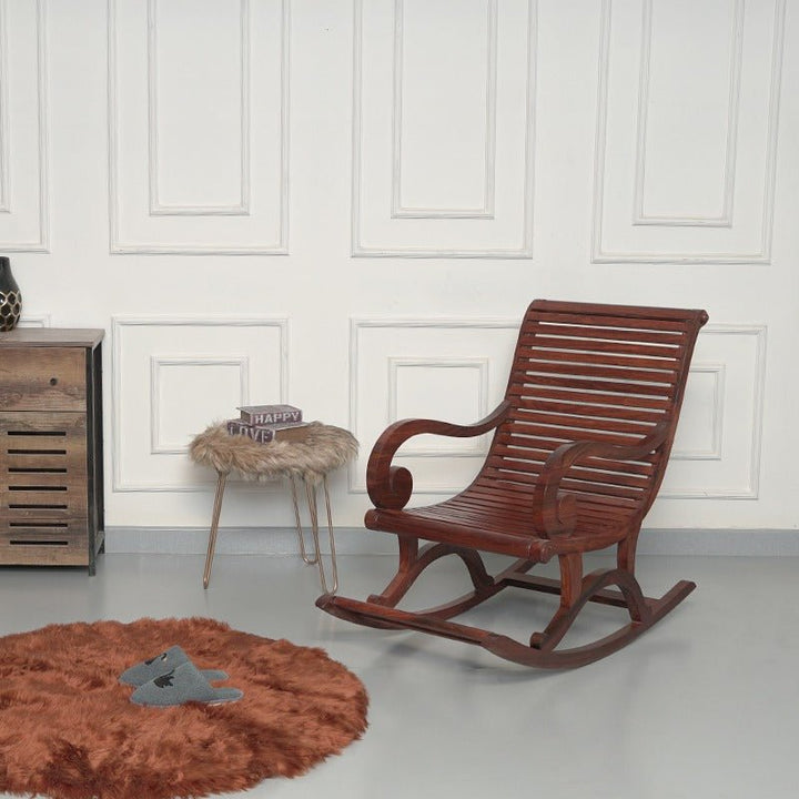 Acklom Rocking Living Lounge Bedroom Chair (shisham)-Special | Not Sale FB | Waseeh Pakistan