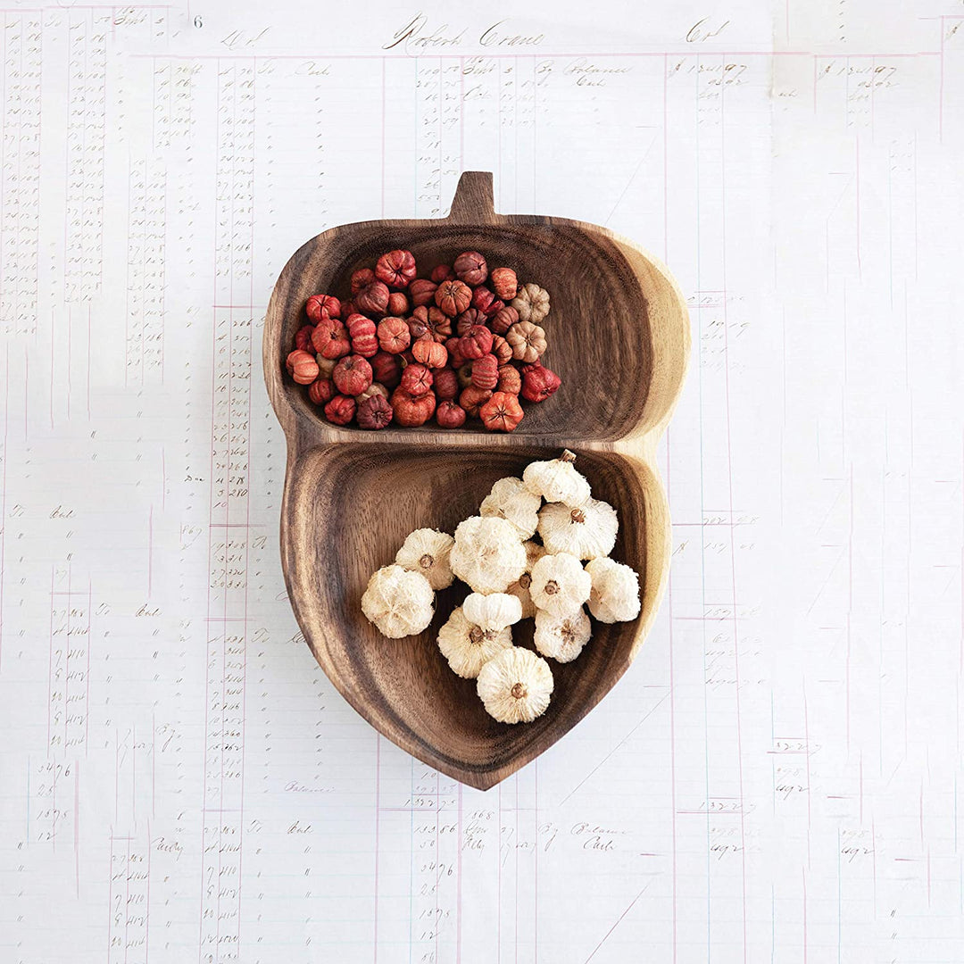 Acorn Leaf Solid Wood Guest Snack Kitchen Serving Tray | kitchen item | Waseeh Pakistan