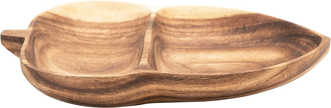 Acorn Leaf Solid Wood Guest Snack Kitchen Serving Tray | kitchen item | Waseeh Pakistan