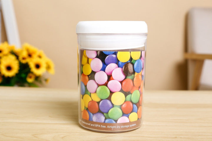 Acrylic Glass Jars with Lid - BPA Free - Pack of 3 | kitchen item | Waseeh Pakistan