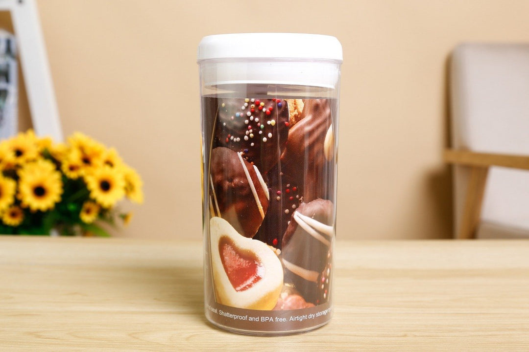 Acrylic Glass Jars with Lid - BPA Free - Pack of 3 | kitchen item | Waseeh Pakistan