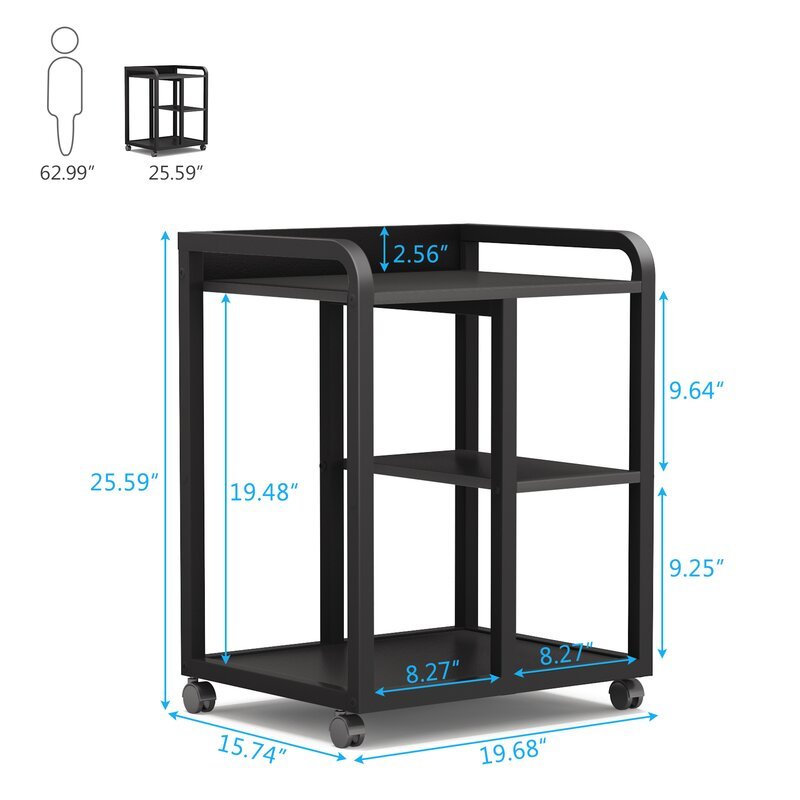 Adama Rolling Home Office Side Table Trolley | Not Sale FB | Waseeh Pakistan