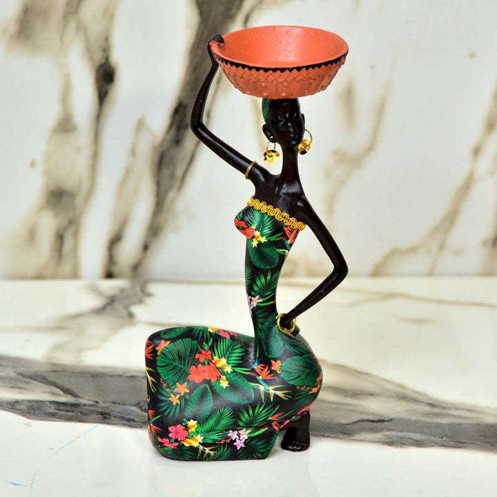 African Sitting Girl Decor | Home Décor | Waseeh Pakistan