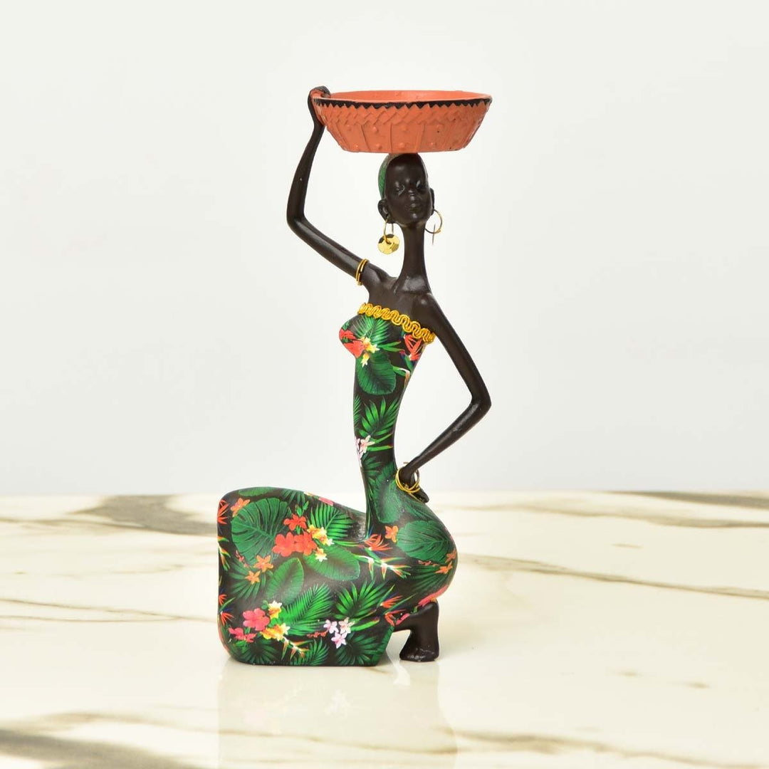 African Sitting Girl Decor | Home Décor | Waseeh Pakistan