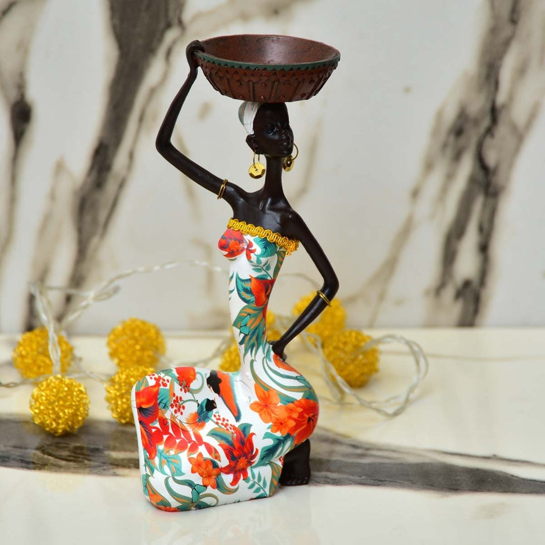 African Sitting Girl Decor | Home Décor | Waseeh Pakistan