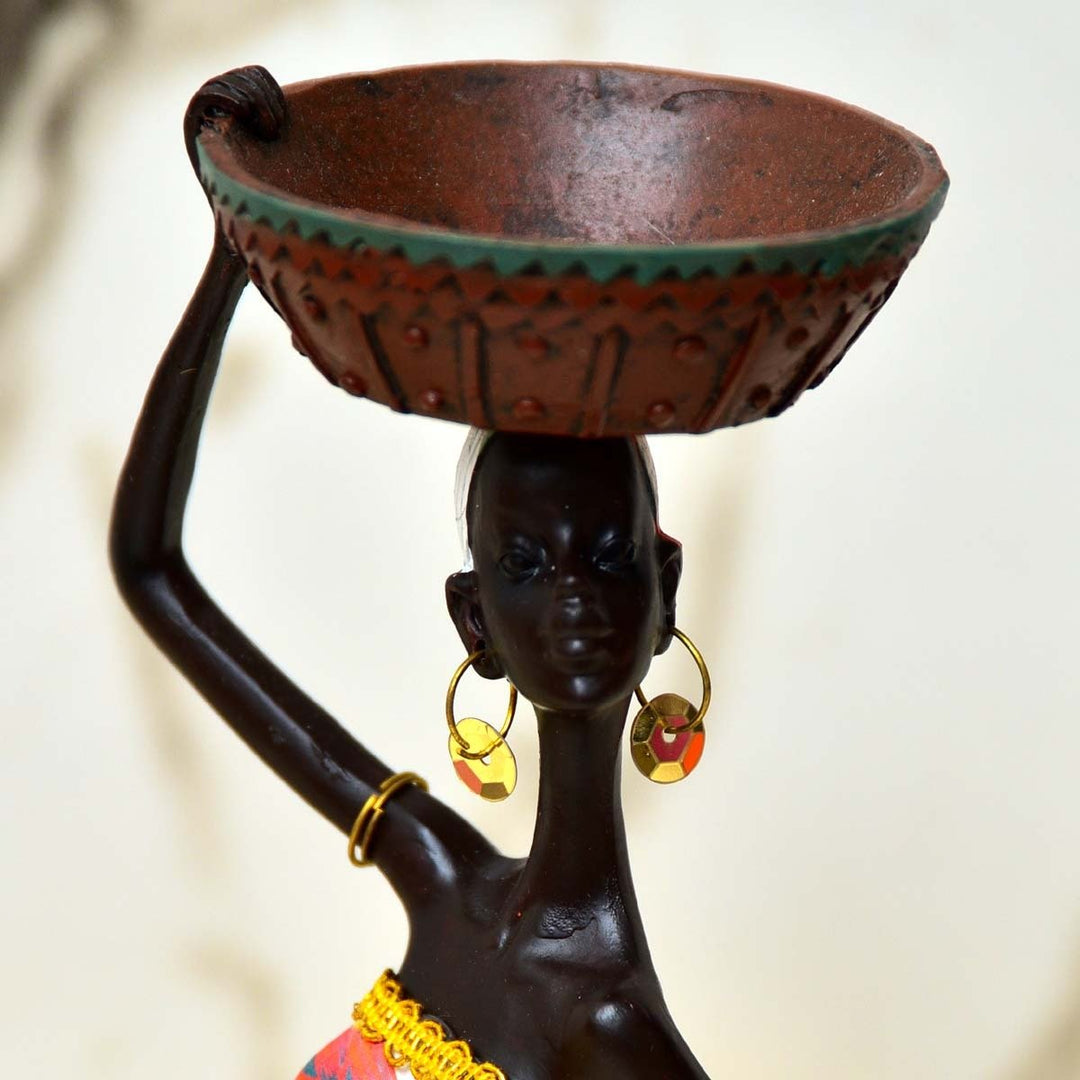 African Sitting Girl Decor | Home Décor | Waseeh Pakistan