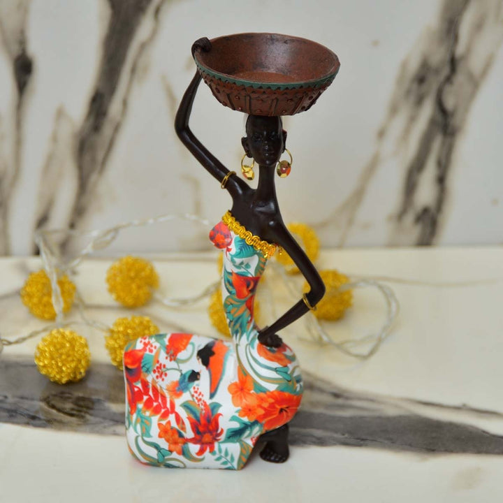 African Sitting Girl Decor | Home Décor | Waseeh Pakistan