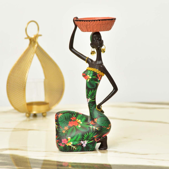 African Sitting Girl Decor | Home Décor | Waseeh Pakistan