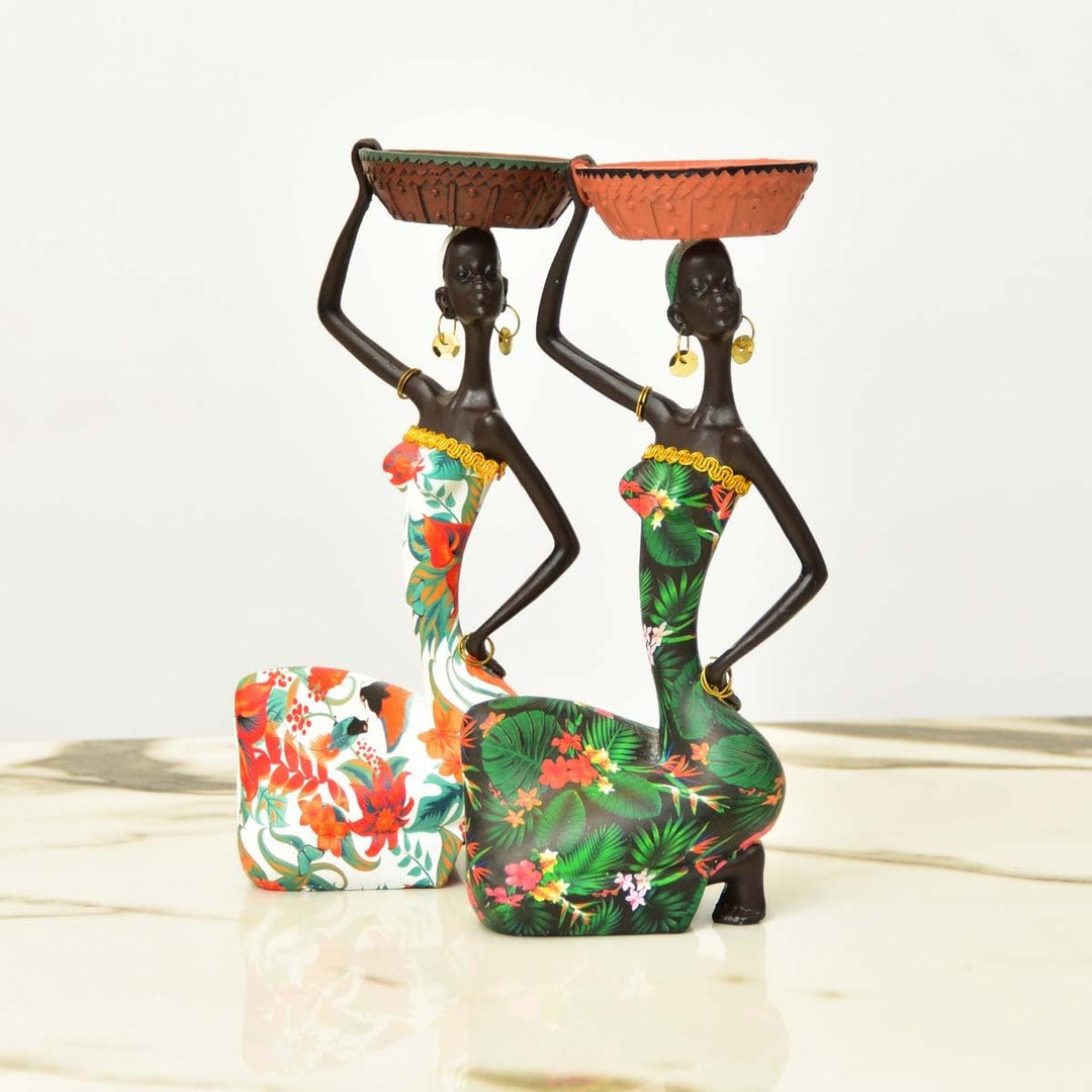 African Sitting Girl Decor | Home Décor | Waseeh Pakistan