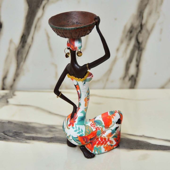 African Sitting Girl Decor | Home Décor | Waseeh Pakistan