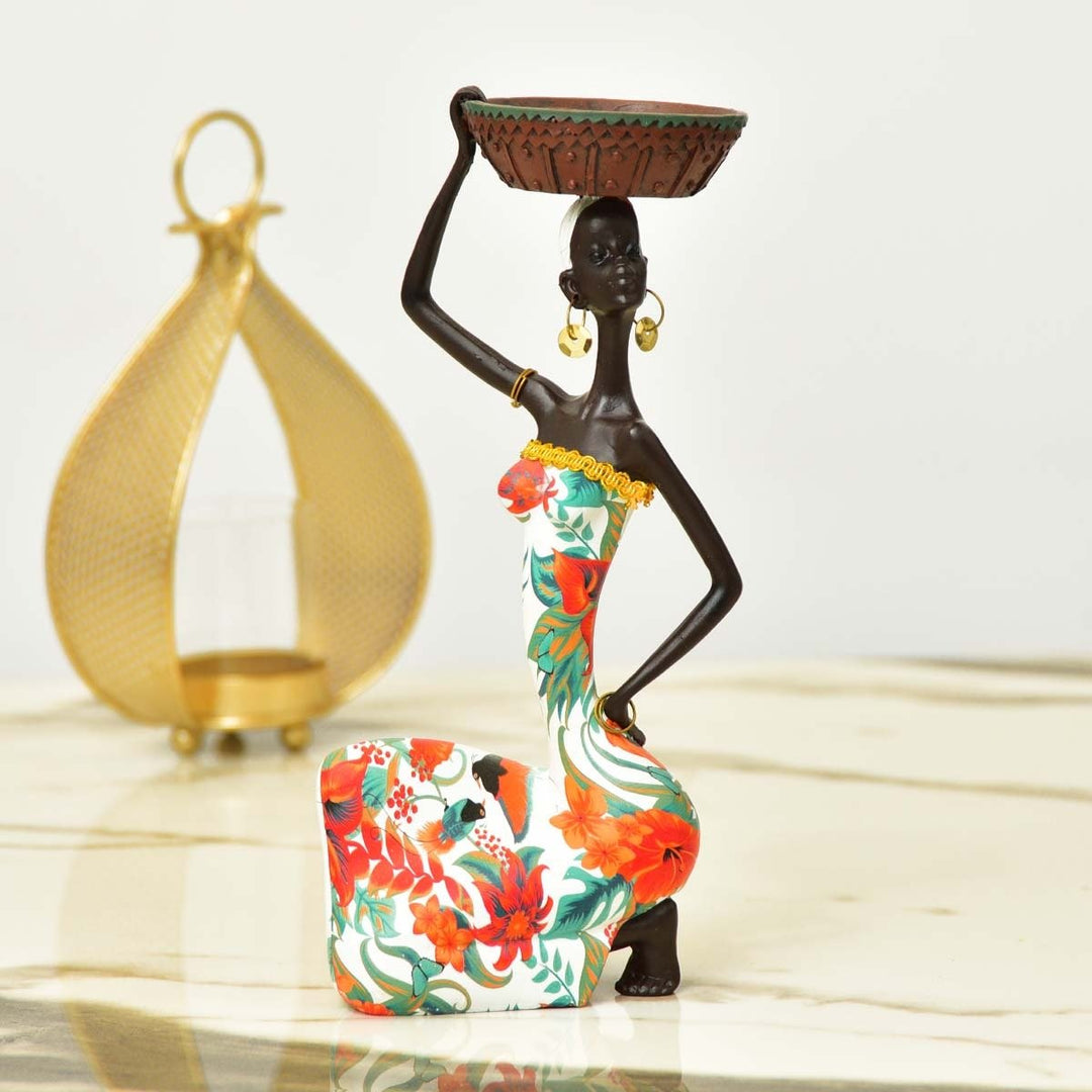 African Sitting Girl Decor | Home Décor | Waseeh Pakistan