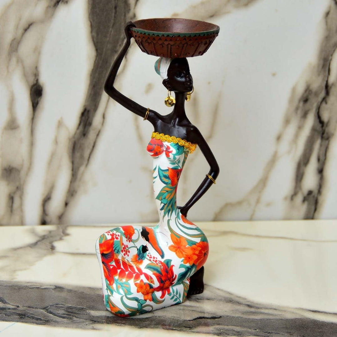African Sitting Girl Decor | Home Décor | Waseeh Pakistan