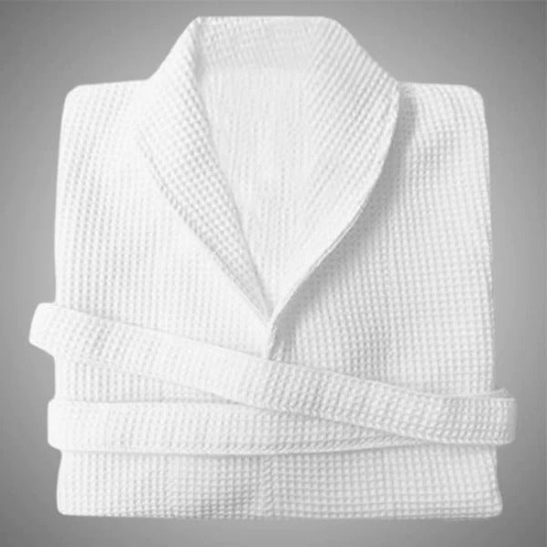 All Season Cotton Cleaning After Shower Bathrobe - White | Home Décor | Waseeh Pakistan