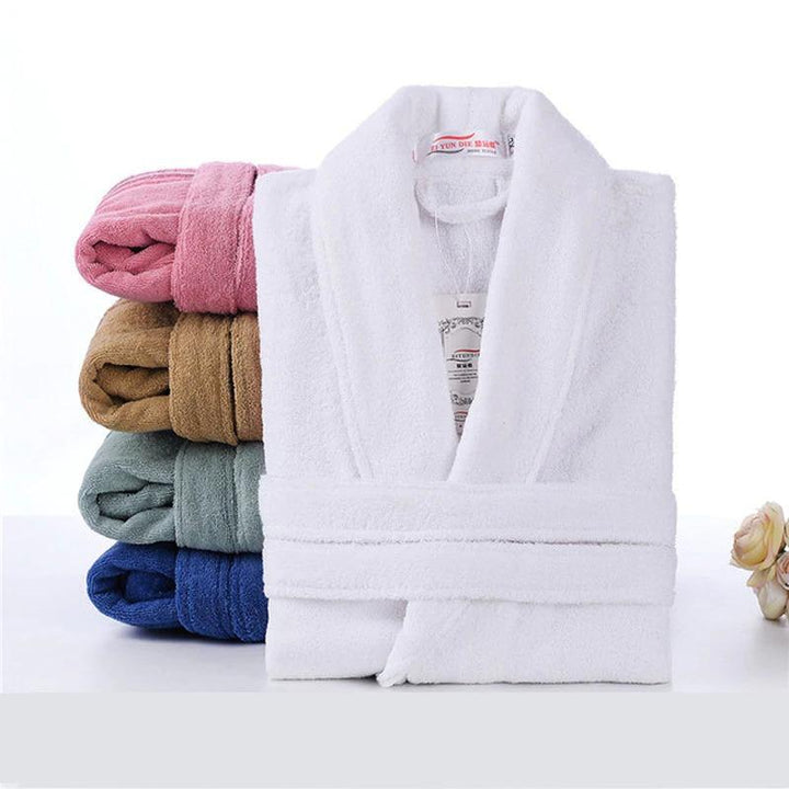 All Season Cotton Cleaning After Shower Bathrobe - White | Home Décor | Waseeh Pakistan