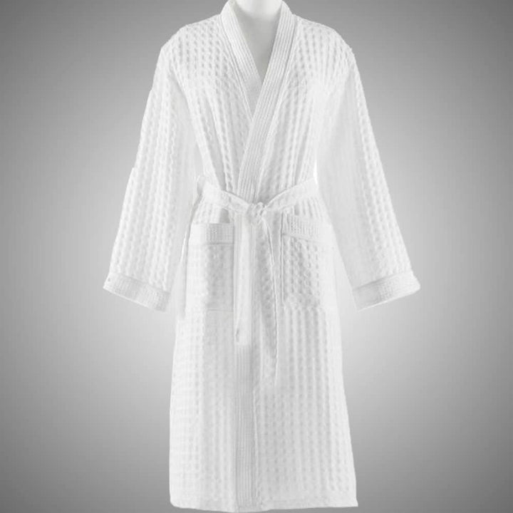 All Season Cotton Cleaning After Shower Bathrobe - White | Home Décor | Waseeh Pakistan