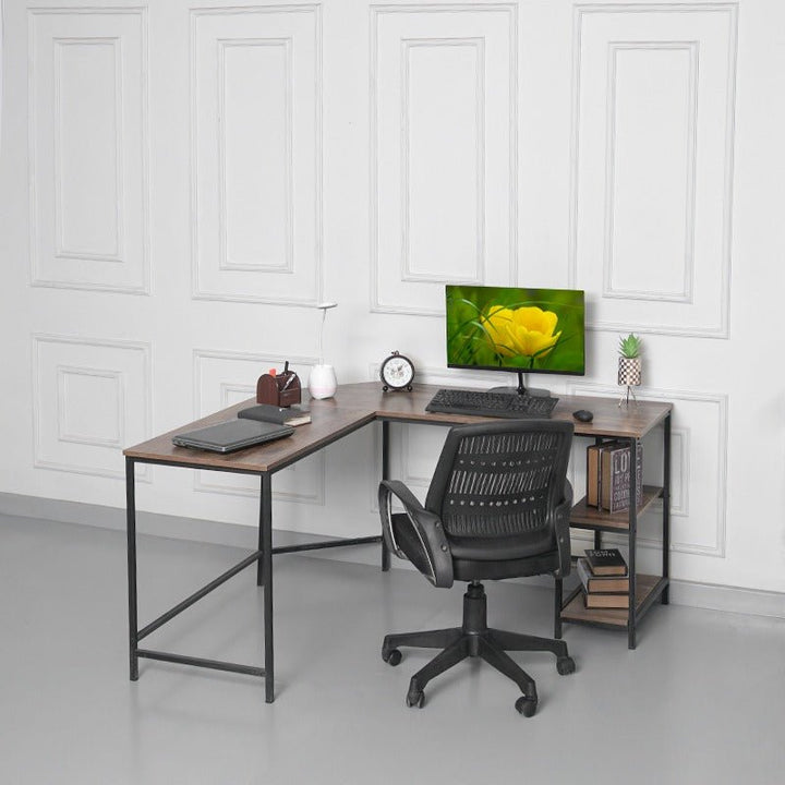 ALLENA L-Shape Home Office Workstation Writing Organizer Desk Table | Furniture | Waseeh Pakistan