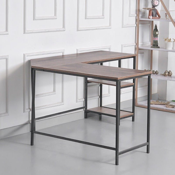 ALLENA L-Shape Home Office Workstation Writing Organizer Desk Table | Furniture | Waseeh Pakistan