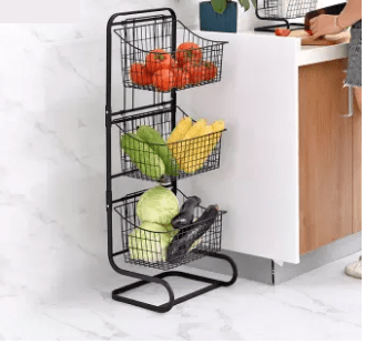 Alluring Storage Kitchen Organizer Rack (3-Tier) | Furniture | Waseeh Pakistan