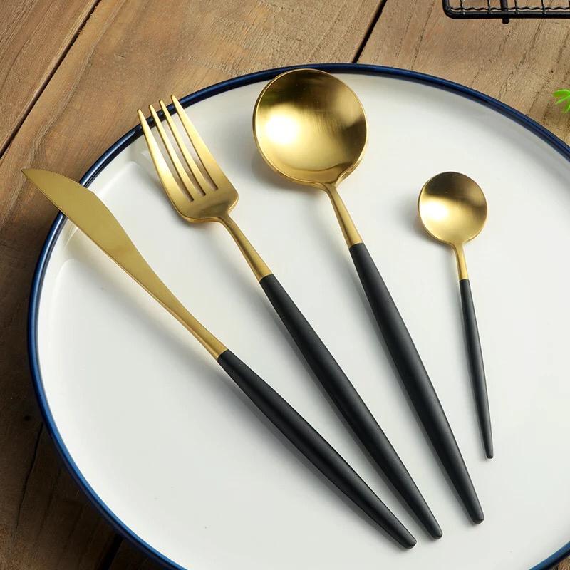 Alomi Aurum Western Style Cutlery Set (4 Pcs) | kitchen item | Waseeh Pakistan
