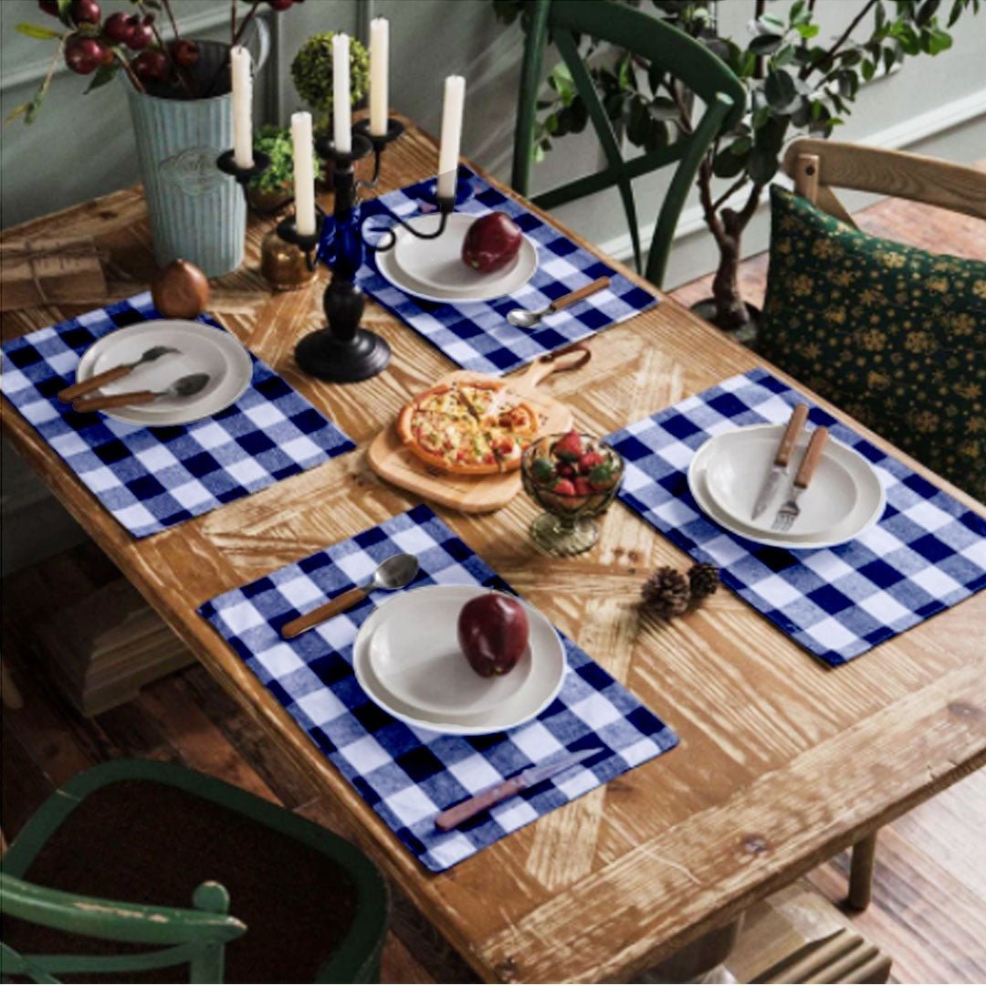 Alunae Cotton Duck Table Runner and Mats (Set of 7) | Home Décor | Waseeh Pakistan