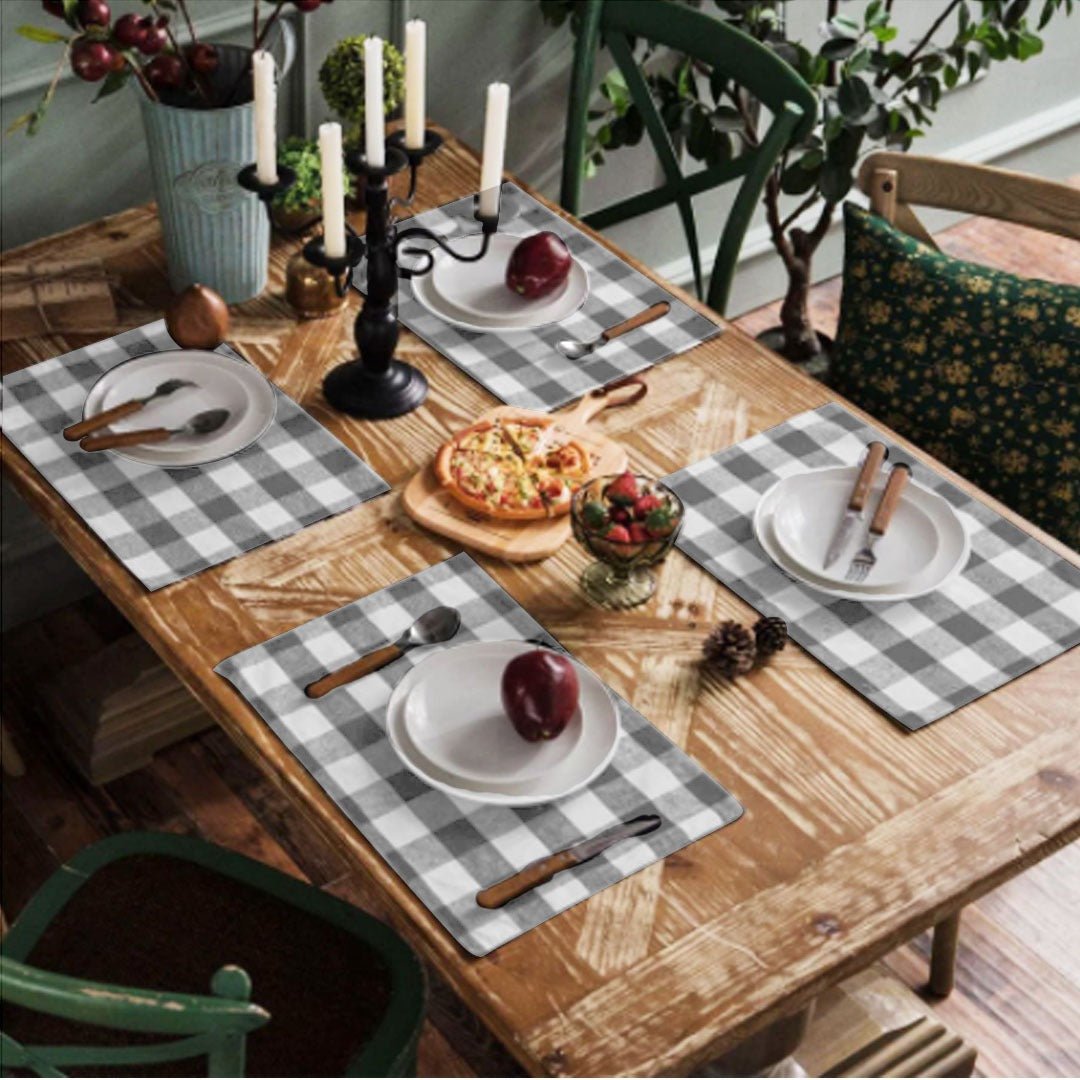 Alunae Cotton Duck Table Runner and Mats (Set of 7) | Home Décor | Waseeh Pakistan