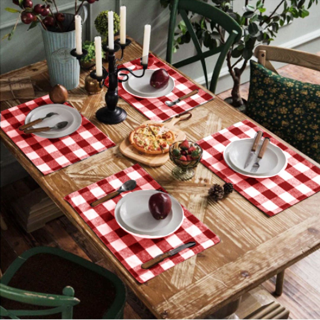 Alunae Cotton Duck Table Runner and Mats (Set of 7) | Home Décor | Waseeh Pakistan