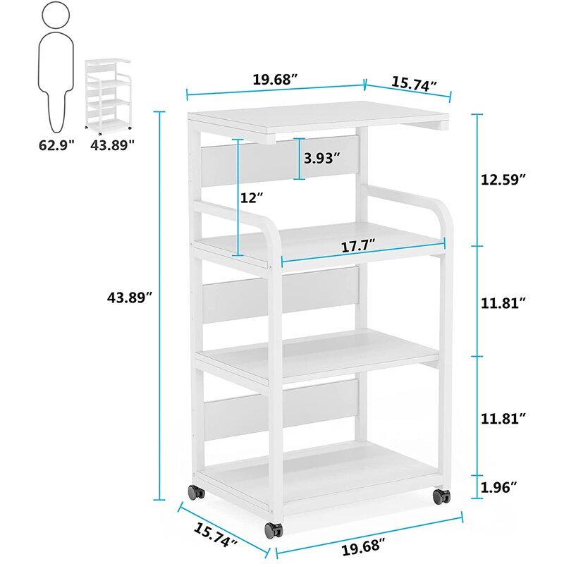Alvaro Kitchen Moving Trolley Organizer Rack | Furniture | Waseeh Pakistan