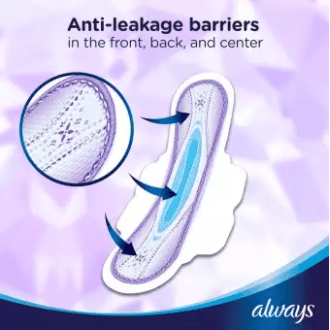 Always Diamonds Ultra Thin Sanitary Pads, Long, Single Pack | Mix &amp; Match | Waseeh Pakistan