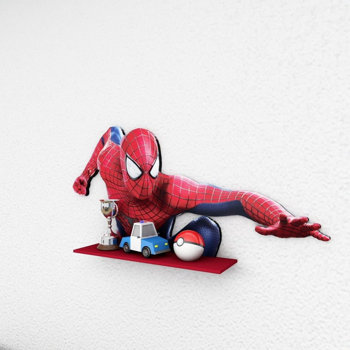 Amazing Spiderman Marvel Kids Bedroom Organizer Floating Shelve Decor | Furniture | Waseeh Pakistan