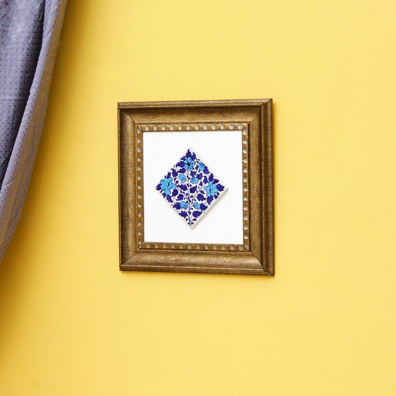 Antique felicity Frame-Blue pottery | Home Décor | Waseeh Pakistan