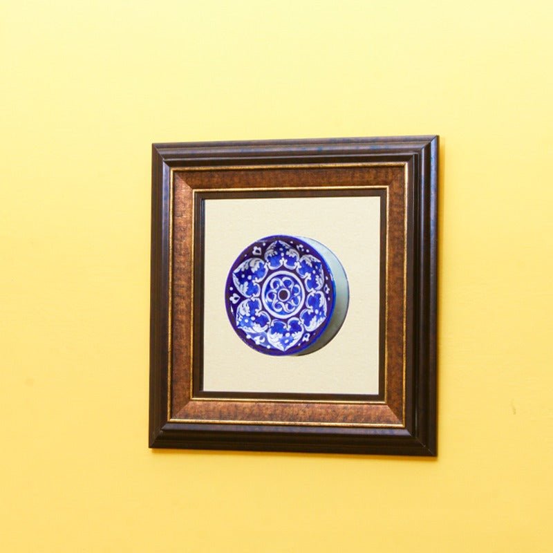 Antique felicity Frame-Blue pottery | Home Décor | Waseeh Pakistan
