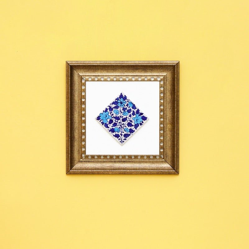 Antique felicity Frame-Blue pottery | Home Décor | Waseeh Pakistan