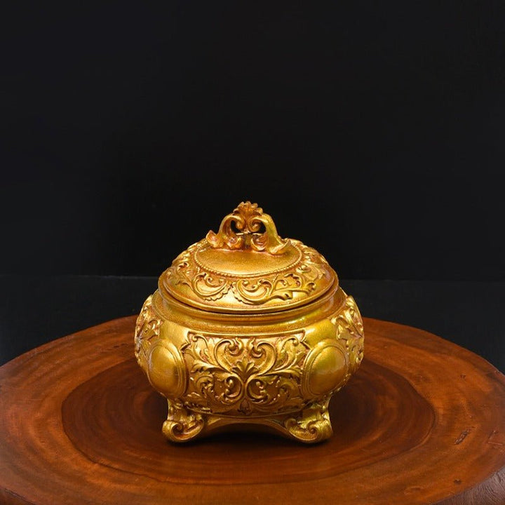 Antique Golden Storage Box | Home Décor | Waseeh Pakistan