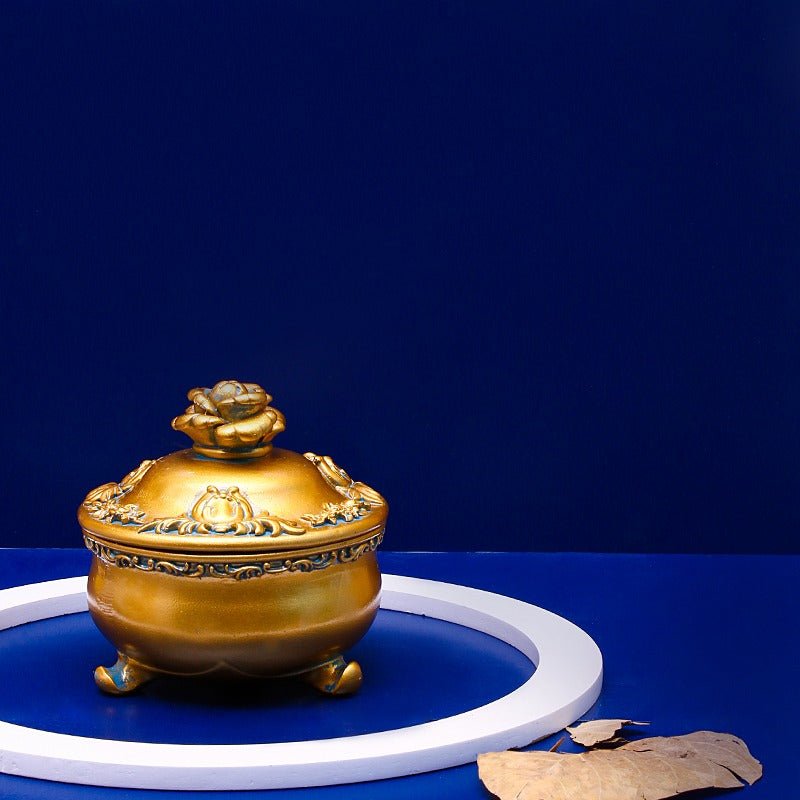 Antique Golden Storage Box | Home Décor | Waseeh Pakistan