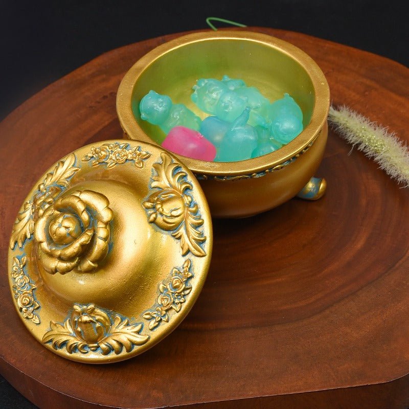 Antique Golden Storage Box | Home Décor | Waseeh Pakistan