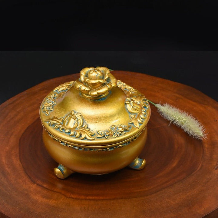 Antique Golden Storage Box | Home Décor | Waseeh Pakistan