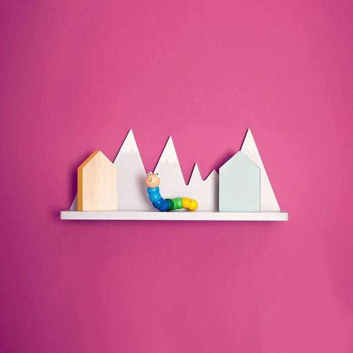 Art Work Mountain Kids Bedroom Organizer Floating Shelve | Furniture | Waseeh Pakistan