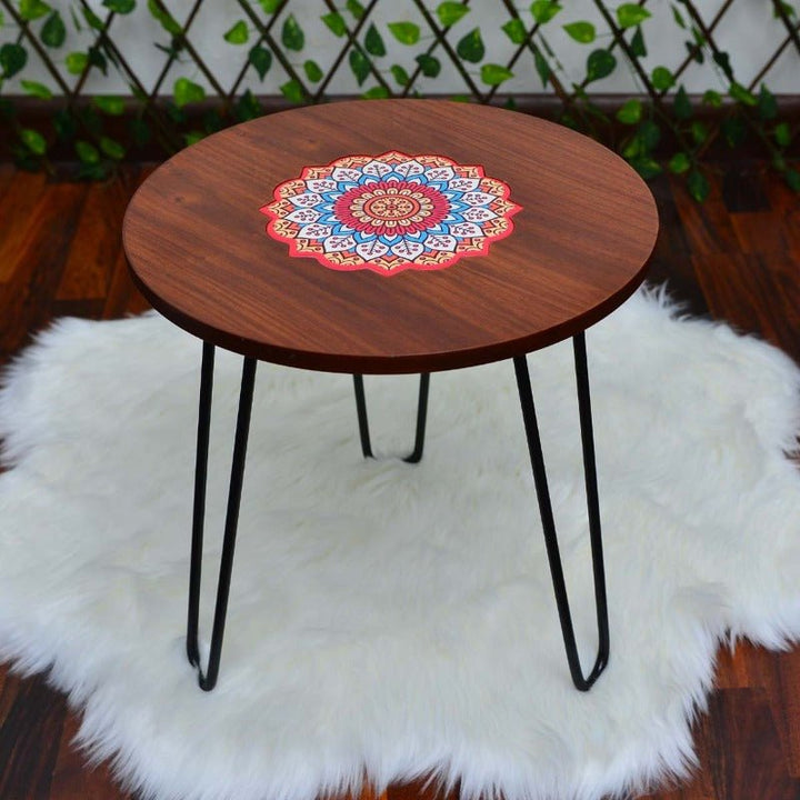 Asiatic Orchid Hairpin Leg Coffee Side Table (MDF) | Furniture | Waseeh Pakistan