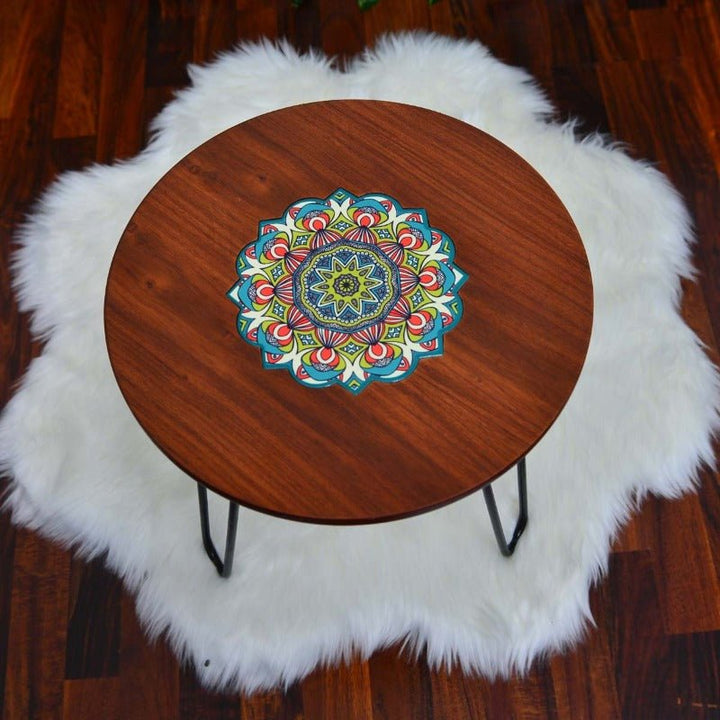 Asiatic Orchid Hairpin Leg Coffee Side Table (MDF) | Furniture | Waseeh Pakistan