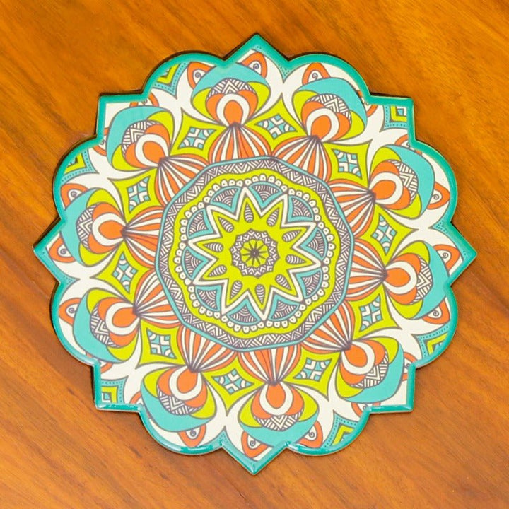 Asiatic Orchid Hairpin Leg Coffee Side Table (MDF) | Furniture | Waseeh Pakistan