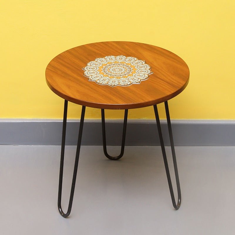 Asiatic Orchid Hairpin Leg Coffee Side Table (MDF) | Furniture | Waseeh Pakistan