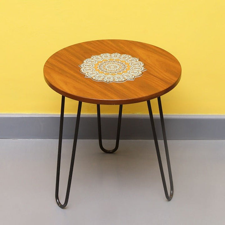 Asiatic Orchid Hairpin Leg Coffee Side Table (MDF) | Furniture | Waseeh Pakistan