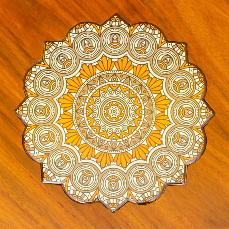 Asiatic Orchid Hairpin Leg Coffee Side Table (MDF) | Furniture | Waseeh Pakistan