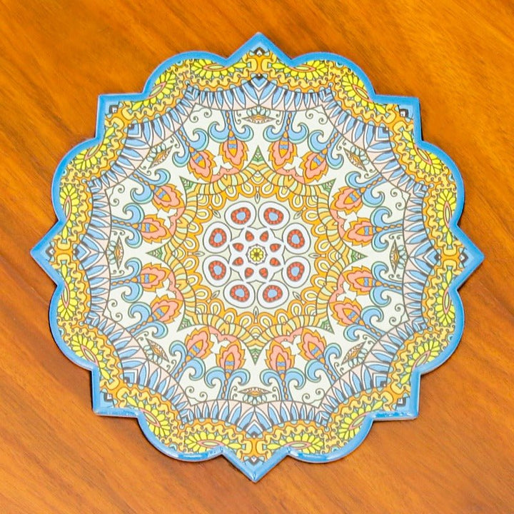 Asiatic Orchid Hairpin Leg Coffee Side Table (MDF) | Furniture | Waseeh Pakistan