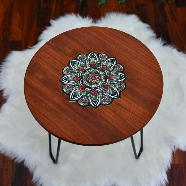Asiatic Orchid Hairpin Leg Coffee Side Table (MDF) | Furniture | Waseeh Pakistan
