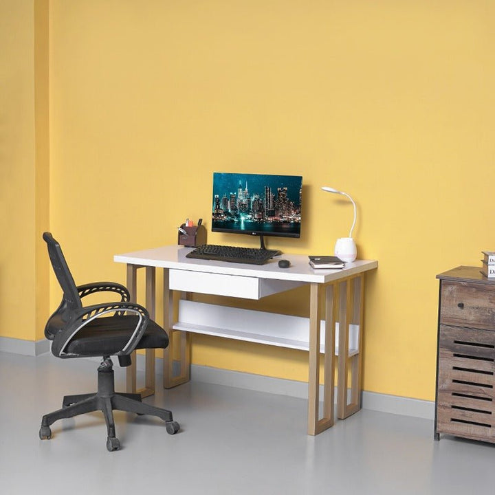 Assault Gold Rectangular Home Office Work Computer Desk Drawer Table - Special | Furniture | Waseeh Pakistan