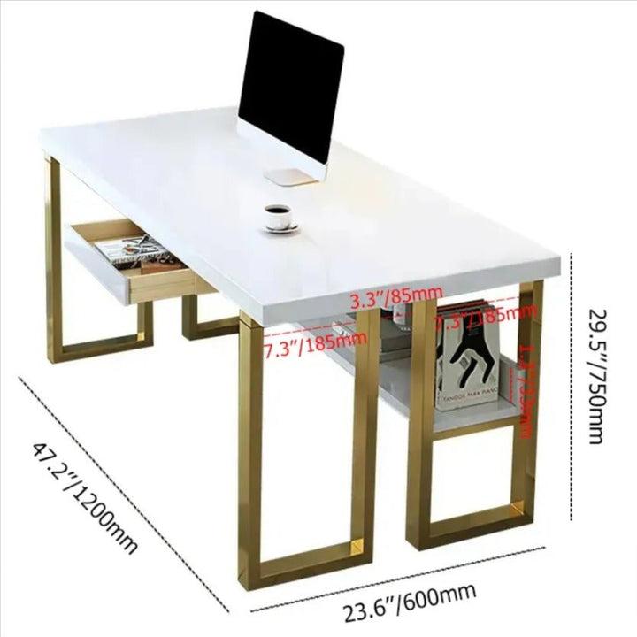 Assault Gold Rectangular Home Office Work Computer Desk Drawer Table - Special | Furniture | Waseeh Pakistan