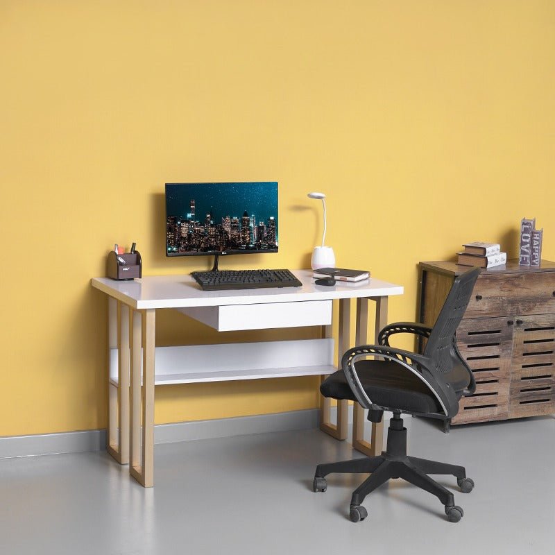 Assault Gold Rectangular Home Office Work Computer Desk Drawer Table - Special | Furniture | Waseeh Pakistan